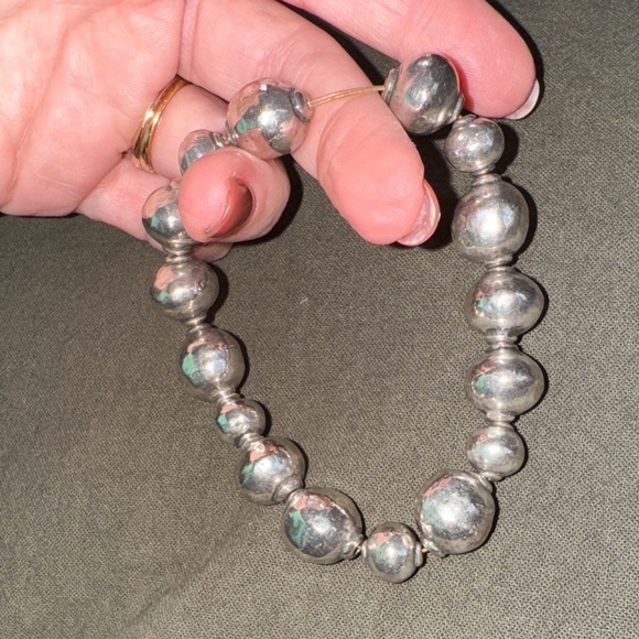 Silpada Atmospheric Oxidized Sterlng Silver Stretch Ball Bead Bracelet B1998 - Picture 7 of 15